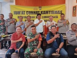 Kapolsek Lubuk Baja Melaksanakan Jumat Curhat di Kedai Kopi Kawan Lame 