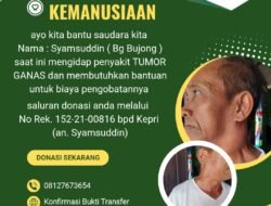 TB Kelenjar Derita Syamsuddin, ALPENA Ajak Warga Natuna Bergerak Bersama