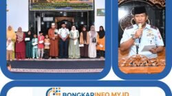 Danlanud RSA Berbagi Kepedulian, Santuni Anak Yatim pada Peringatan Isra Mi’raj di Masjid Mina Lanud RSA Natuna