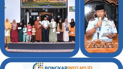 Danlanud RSA Berbagi Kepedulian, Santuni Anak Yatim pada Peringatan Isra Mi’raj di Masjid Mina Lanud RSA Natuna